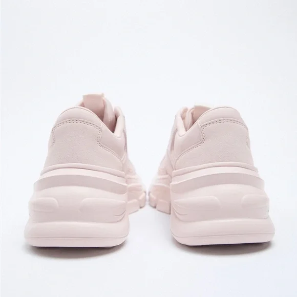 Zara SOLID COLOR SNEAKERS - Picture 4 of 6